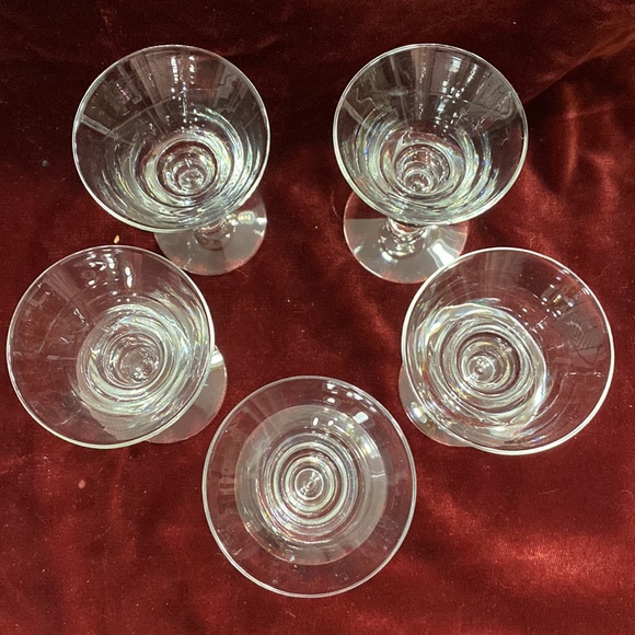 Vintage Holmegaard 5 tulip-shaped liqueur glasses - Picture 3 of 3